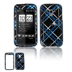 Hard Plastic Design Faceplate Case Cover for HTC Touch Pro 2 (Verizon) - Dark Blue/Black Plaid