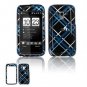 Hard Plastic Design Faceplate Case Cover for HTC Touch Pro 2 (Verizon) - Dark Blue/Black Plaid