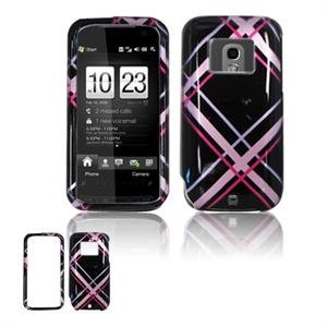 Hard Plastic Design Faceplate Case Cover for HTC Touch Pro 2 (Verizon) - Pink/Black Plaid