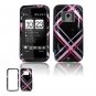 Hard Plastic Design Faceplate Case Cover for HTC Touch Pro 2 (Verizon) - Pink/Black Plaid