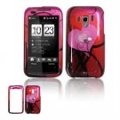 Hard Plastic Design Faceplate Case Cover for HTC Touch Pro 2 (Verizon) - Red Hearts