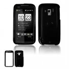 Hard Plastic Glossy Faceplate Case Cover for HTC Touch Pro 2 (Verizon) - Black