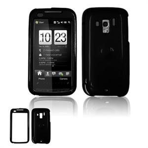 Hard Plastic Glossy Faceplate Case Cover for HTC Touch Pro 2 (Verizon) - Black