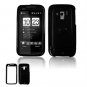 Hard Plastic Glossy Faceplate Case Cover for HTC Touch Pro 2 (Verizon) - Black