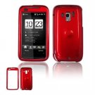 Hard Plastic Glossy Faceplate Case Cover for HTC Touch Pro 2 (Verizon) - Dark Red