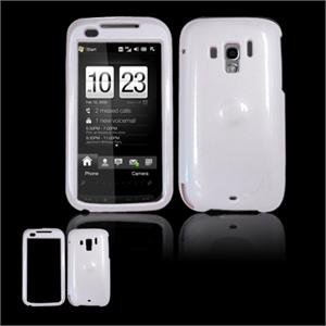 Hard Plastic Glossy Faceplate Case Cover for HTC Touch Pro 2 (Verizon) - White