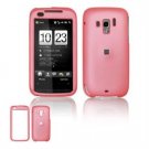 Hard Plastic Rubber Feel Faceplate Case Cover for HTC Touch Pro 2 (Verizon) - Baby Pink