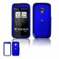 Hard Plastic Rubber Feel Faceplate Case Cover for HTC Touch Pro 2 (Verizon) - Dark Blue