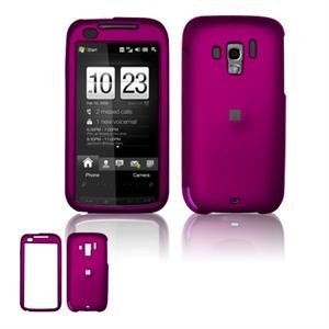 Hard Plastic Rubber Feel Faceplate Case Cover for HTC Touch Pro 2 (Verizon) - Purple