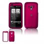 Hard Plastic Rubber Feel Faceplate Case Cover for HTC Touch Pro 2 (Verizon) - Rose Pink