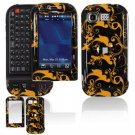 Hard Plastic Design Cover Case for LG Tritan AX840 - Gold/Black
