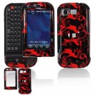 Hard Plastic Design Cover Case for LG Tritan AX840 - Red/Black