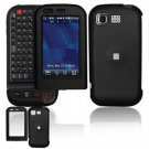 Hard Plastic Rubber Feel Cover Case for LG Tritan AX840 - Black