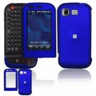 Hard Plastic Rubber Feel Cover Case for LG Tritan AX840 - Dark Blue