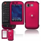 Hard Plastic Rubber Feel Cover Case for LG Tritan AX840 - Rose Pink