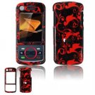 Hard Plastic Design Faceplate Case Cover for Motorola Debut i856 - Red/Black