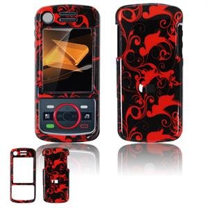 Hard Plastic Design Faceplate Case Cover for Motorola Debut i856 - Red/Black