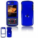 Hard Plastic Glossy Faceplate Case Cover for Motorola Debut i856 - Blue
