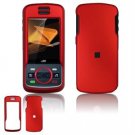 Hard Plastic Rubber Feel Faceplate Case Cover for Motorola Debut i856 - Dark Red