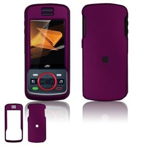 Hard Plastic Rubber Feel Faceplate Case Cover for Motorola Debut i856 - Purple