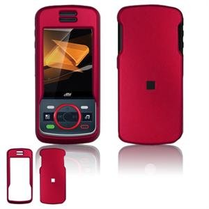 Hard Plastic Rubber Feel Faceplate Case Cover for Motorola Debut i856 - Rose Pink