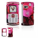 Hard Plastic Design Faceplate Case Cover for Samsung Comeback T559 - Red Hearts
