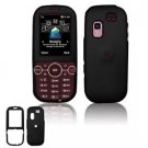 Hard Plastic Rubber Feel Faceplate Case Cover for Samsung Gravity 2 T469 - Black