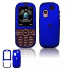 Hard Plastic Rubber Feel Faceplate Case Cover for Samsung Gravity 2 T469 - Dark Blue