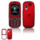Hard Plastic Rubber Feel Faceplate Case Cover for Samsung Gravity 2 T469 - Dark Red