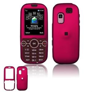Hard Plastic Rubber Feel Faceplate Case Cover for Samsung Gravity 2 T469 - Rose Pink