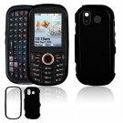 Hard Plastic Glossy Faceplate Case Cover for Samsung Intensity U450 - Black