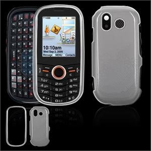 Hard Plastic Glossy Faceplate Case Cover for Samsung Intensity U450 - Clear