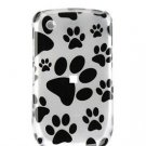 Hard Plastic Design Cover Case for BlackBerry Curve 8520 (T-Mobile) - Pawprint