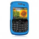 Hard Plastic Rubber Feel Case for BlackBerry Curve 8520 (T-Mobile) - Blue