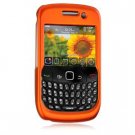 Hard Plastic Rubber Feel Case for BlackBerry Curve 8520 (T-Mobile) - Orange
