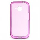 Hard Gel Rubber Skin Case for HTC Droid Eris - Pink