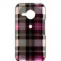 Hard Plastic Design Hard Case for HTC Droid Eris (Verizon) - Pink Plaid