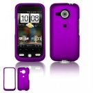 Hard Plastic Rubber Feel Faceplate Case Cover for HTC Droid Eris - Dark Purple