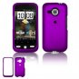 Hard Plastic Rubber Feel Faceplate Case Cover for HTC Droid Eris - Dark Purple