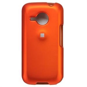 Hard Plastic Rubber Feel Faceplate Case Cover for HTC Droid Eris - Orange