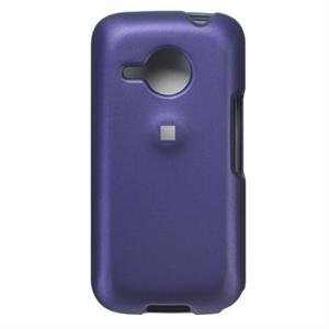 Hard Plastic Rubber Feel Faceplate Case Cover for HTC Droid Eris - Purple
