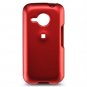 Hard Plastic Rubber Feel Faceplate Case Cover for HTC Droid Eris - Red
