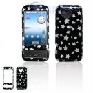 Hard Plastic Design Cover Case for Google G1 - Black Stars
