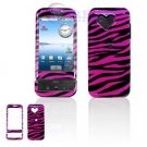 Hard Plastic Design Cover Case for Google G1 - Pink / Black Zebra Stripes