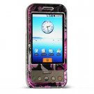 Hard Plastic Shield Protector Case for HTC Google G1 - Pink Butterfly