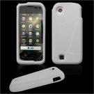 Soft Rubber Silicone Skin Cover Case for LG Chocolate Touch - Clear (Milky White)