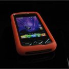 Soft Rubber Silicone Skin Cover Case for LG Chocolate Touch - Red