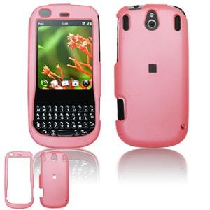 Hard Plastic Rubber Feel Faceplate Case Cover for Palm Pixi - Baby Pink