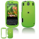 Hard Plastic Rubber Feel Faceplate Case Cover for Palm Pixi - Green