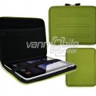 Green Hard Nylon Shell Case w/ Interior Mesh Pocket for Apple iPad